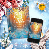 Baby Its Cold Outside Snowy Winter Baby Shower Einladung