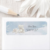 Baby, It's Cold Outside Teddy Bear Return Address (Insitu)