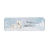 Baby, It's Cold Outside Teddy Bear Rücksendeadress (Vorne)