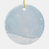Baby, It's Cold Outside Teddy Bear Schneeflocke An Keramik Ornament (Hinten)