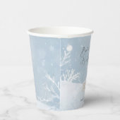 Baby, It's Cold Outside Teddy Bear Winter Eleganz Pappbecher (Rechts)