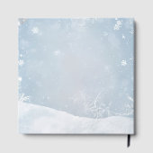 Baby, It's Cold Outside Teddy Bear Winter Keepsake Gästebuch (Rückseite)