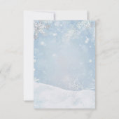 Baby, It's Cold Outside Teddy Bear Winter Thanks Dankeskarte (Rückseite)