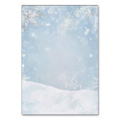 Baby, It's Cold Outside Teddy Bear Winter Tischnummer (Rückseite)