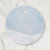 Baby, It's Cold Outside Teddy Bear Wonderland  Geschenkanhänger (Rückseite)