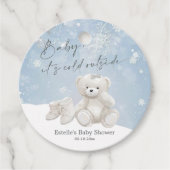 Baby, It's Cold Outside Teddy Bear Wonderland  Geschenkanhänger (Vorderseite)