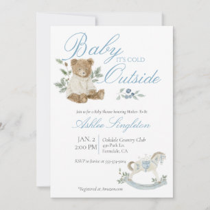 Baby It's Cold Outside Vintage Spielzeuge Einladung
