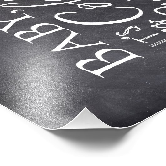 Baby It's Cold Outside Warm Beverage Bar Sign Fotodruck (Ecke)