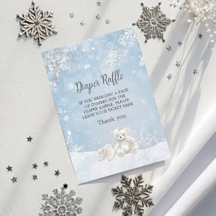 Baby It's Cold Outside Windel-Raffel Baby-Party Begleitkarte