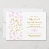Baby It's Cold Outside Winter Baby Dusche einladen Einladung (Vorderseite)