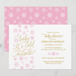 Baby It's Cold Outside Winter Baby Dusche einladen Einladung