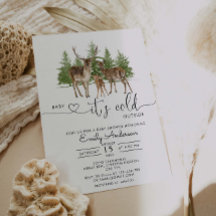 Baby It's Cold Outside Winter Baby Dusche Invitati