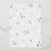 Baby It's Cold Outside Winter Baby Dusche Real Folieneinladung (Rückseite)