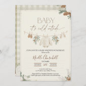 Baby It's Cold Outside Winter Baby Shower Einladung (Vorne/Hinten)