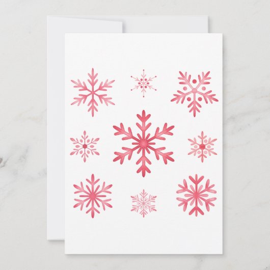 Baby, It's Cold Outside Winter Baby Shower Einladung (Rückseite)