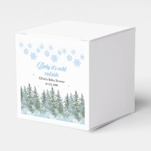 Baby It's Cold Outside Winter Baby Shower Geschenkschachtel