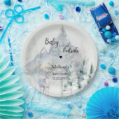 Baby It's Cold Outside Winter Baby Shower Pappteller (Party)
