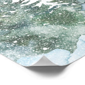 Baby It's Cold Outside Winter Baby Shower Welcome  Poster (Ecke)