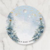 Baby It's Cold Outside Winter Bear Danke Geschenke Geschenkanhänger (Rückseite)