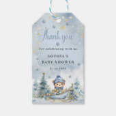 Baby It's Cold Outside Winter Bear Dusche Geschenk Geschenkanhänger (Vorderseite)