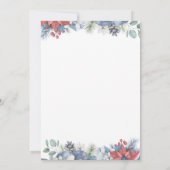 Baby Its Cold Outside Winter Boy Baby Shower Einladung (Rückseite)