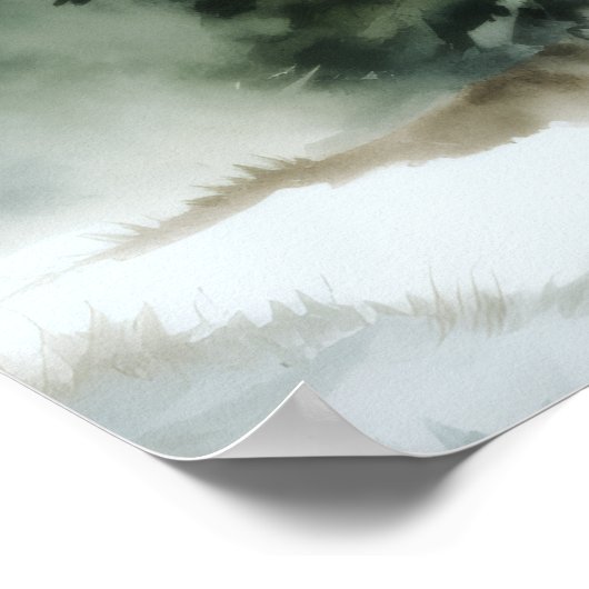 Baby It's Cold Outside Winter Dusche Willkommensze Poster (Ecke)