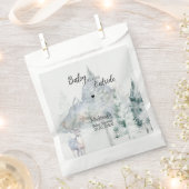 Baby Its Cold Outside Winter Evergreen Baby Shower Geschenktütchen (Ausgeschnitten)