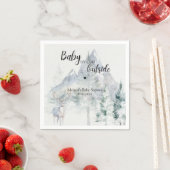 Baby Its Cold Outside Winter Evergreen Baby Shower Serviette (Beispiel)