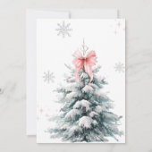 Baby it's cold outside Winter Girl Baby Shower Dankeskarte (Rückseite)