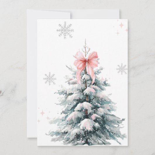 Baby it's cold outside Winter Girl Baby Shower Dankeskarte (Rückseite)