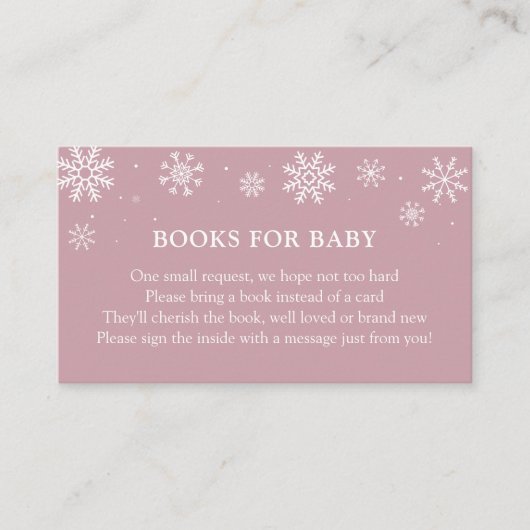 Baby It's Cold Outside Winter Shower Book for Baby Begleitkarte (Vorderseite)