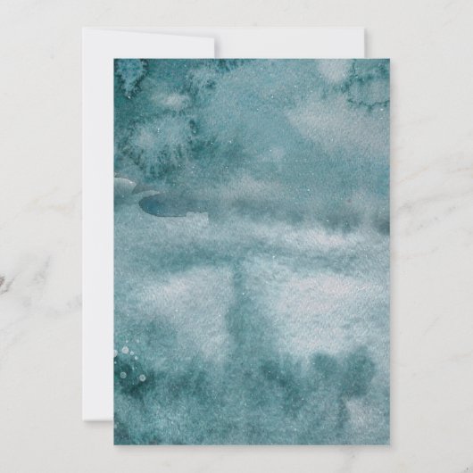 Baby It's Cold Outside Winter Woodland Baby Shower Einladung (Rückseite)