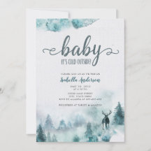Baby It's Cold Outside Winter Woodland Baby Shower