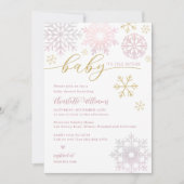 Baby It's Cold Outside Winterdusche laden Einladung (Vorderseite)