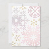 Baby It's Cold Outside Winterdusche laden Einladung (Rückseite)