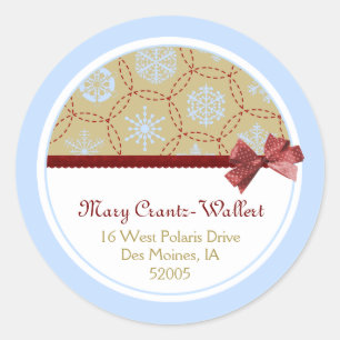 Baby It's Cold Return Address Label Aufkleber