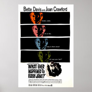 Baby Jane 1962 Filmplakat Klassisches Hollywood Poster