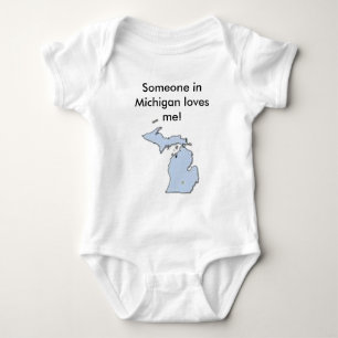 Baby, jemand in Michigan-Lieben ich! Baby Strampler