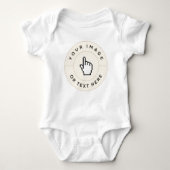 Baby Jersey Bodysuit - Benutzerdefiniert (Bild/Tex Baby Strampler (Vorderseite)