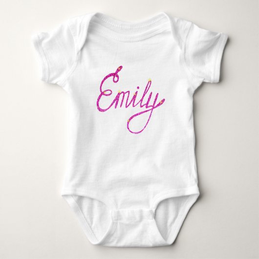 Baby Jersey Bodysuit Emily Baby Strampler (Vorderseite)