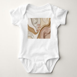 Baby Jersey Bodysuit in stilvoller Grafik Strampler
