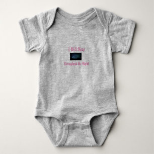 Baby Jersey Bodysuit mit Slogan Baby Strampler