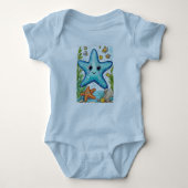 Baby Jersey Bodysuit Starfish Baby Strampler (Vorderseite)