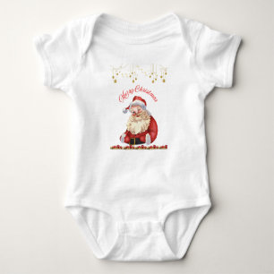 Baby Jersey Bodysuit - Weihnachtsdesign Bodysuit Baby Strampler