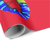 BABY JESUS AUF RED CHRISTMAS Wrapping Paper Geschenkpapier (Rolleneckpunkt)