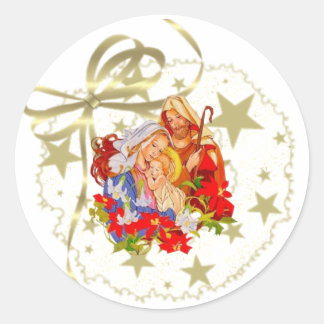 Baby Jesus - Aufkleberblatt Runder Aufkleber