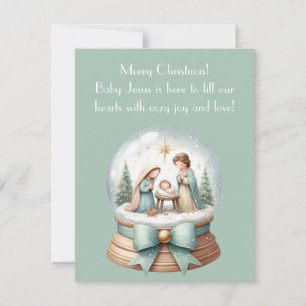 Baby Jesus & Cozy Joy Grußkarte Einladung