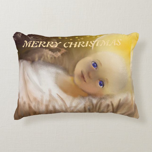 Baby Jesus Dekokissen (Vorderseite)