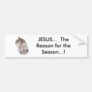 Baby, JESUS… Der Grund während der Jahreszeit Autoaufkleber