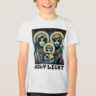 Baby Jesus : Die Heilige Familie: Heiliges Licht Tri-Blend Shirt